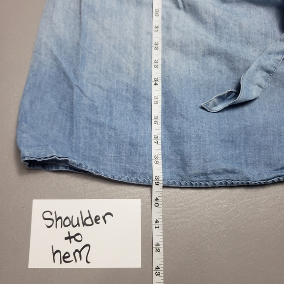 Luxology light blue chambray dress women's plus size 20 - Picture 12 of 13